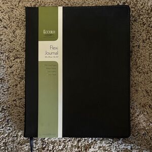 Eccolo Black Flexi Journal with Ivory Pages